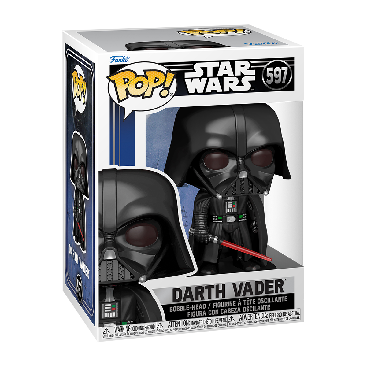 Колекційна ігрова фігурка Darth Vader Star Wars Funko Pop Чорний 114 мм — превʼю 1