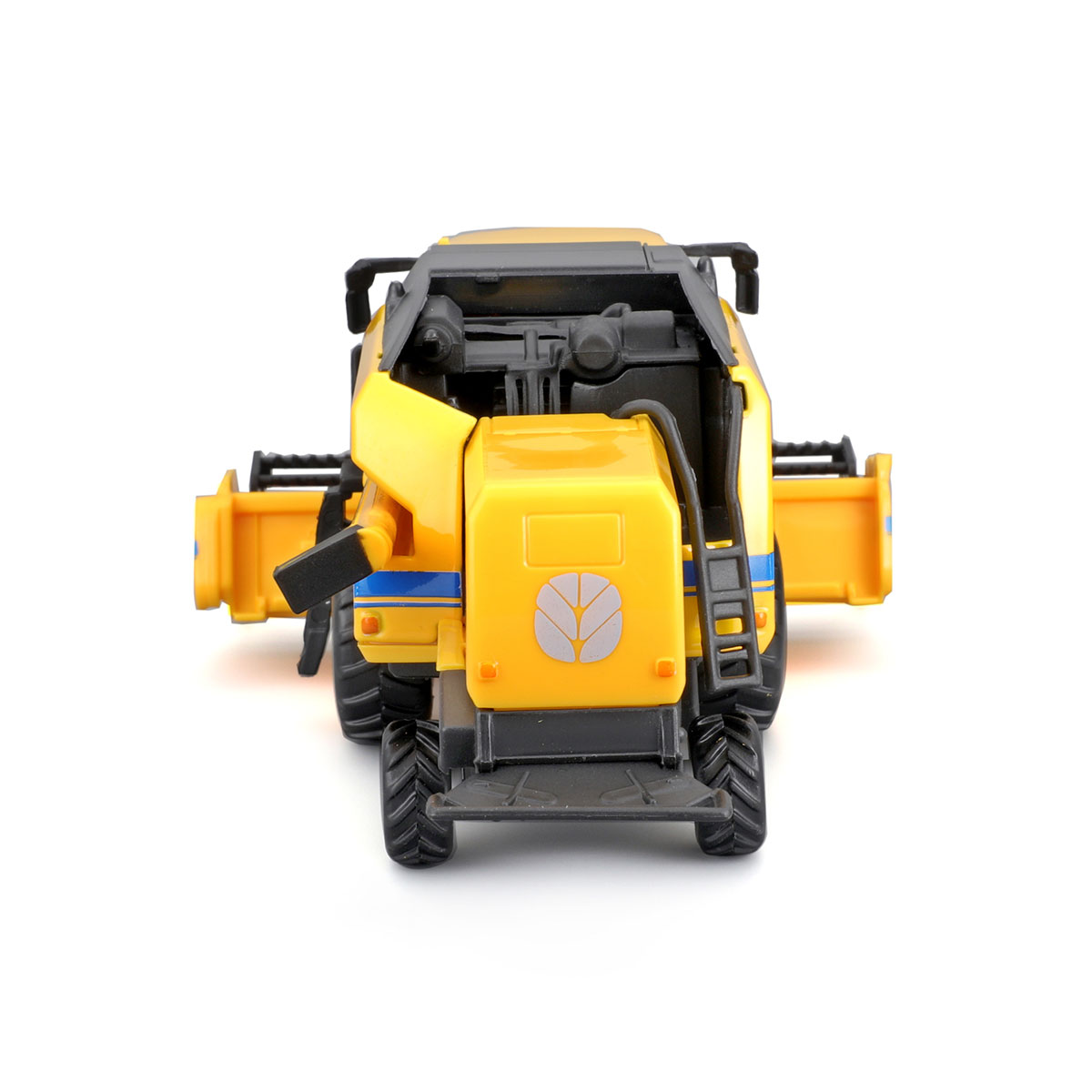 Зернозбиральний комбайн Bburago New Holland TC5.90 металевий 18 см Жовто-чорний — превʼю 3