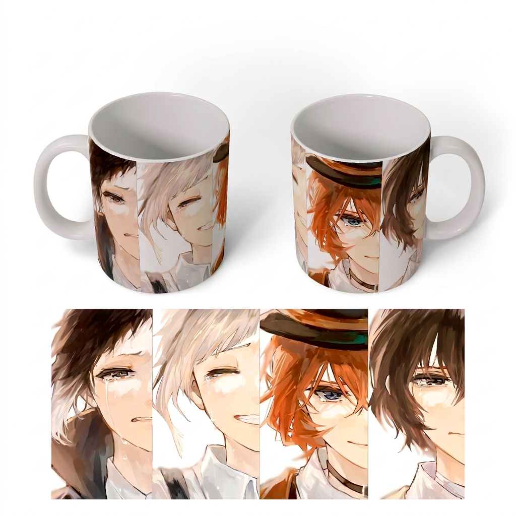 Чашка хамелеон для напоїв Бродячі пси - літературні генії / Bungou Stray Dogs 330 мл (51192-1) — превʼю 2