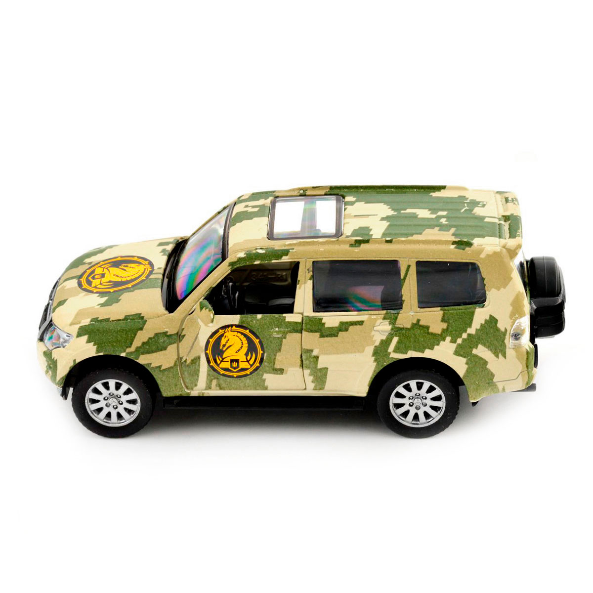 Автомодель Mitsubishi Pajero 4WD Turbo 47 ОМБр Шеврони Героїв 1:43 — превʼю 9