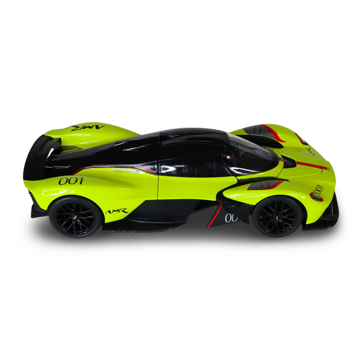 Автомодель Aston Martin Valkyrie Techno Drive 1:18 Жовта металева — превʼю 13