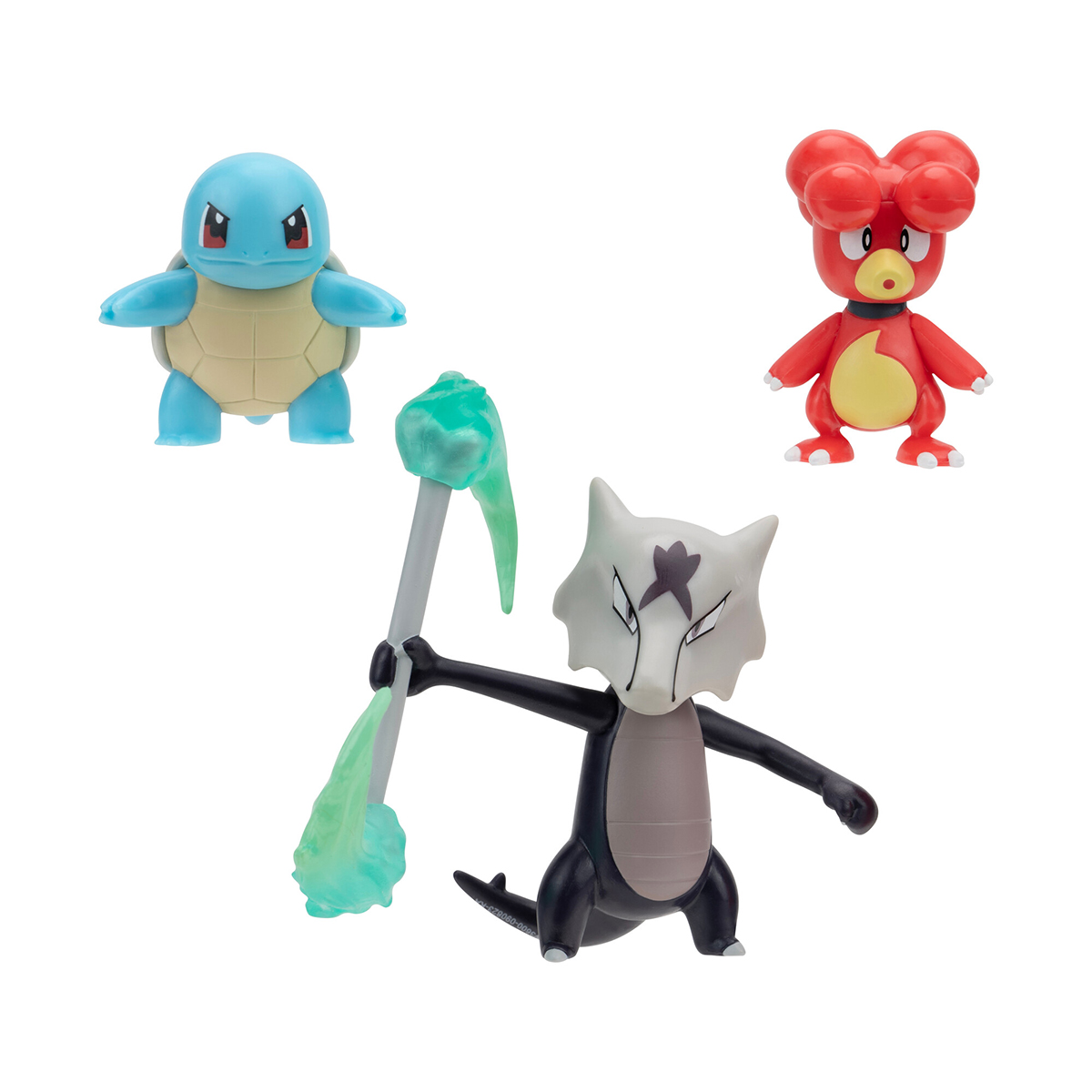 Набір ігрових фігурок Pokemon W19 - Магбі, Сквіртл, Алола Маровак 3 шт — превʼю 2