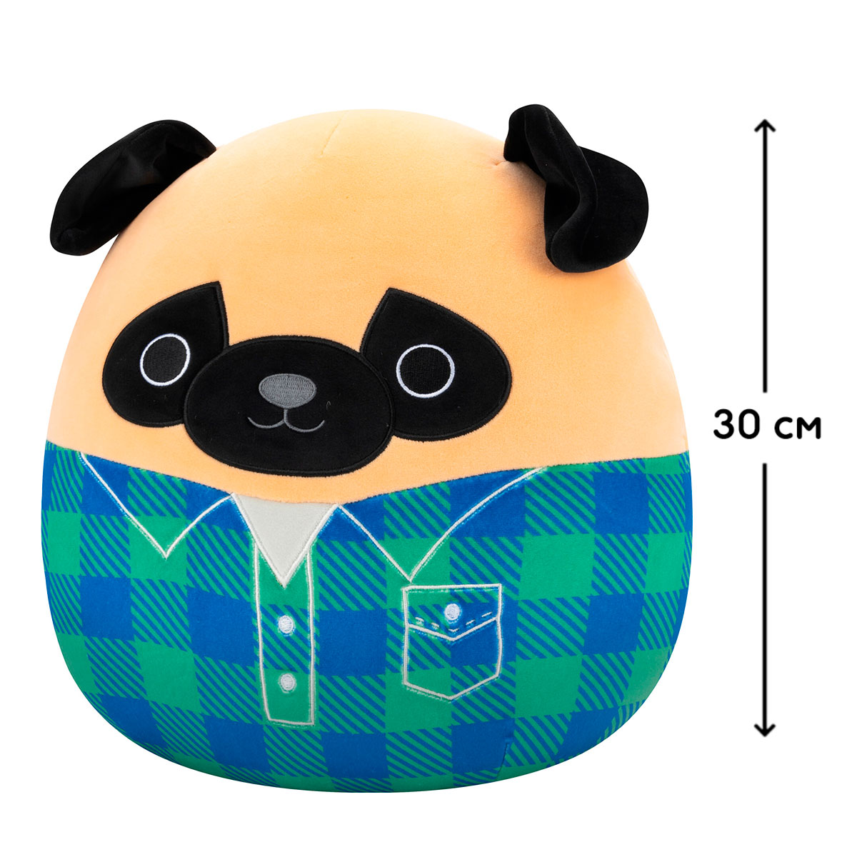 М'яка іграшка Squishmallows – Мопс Принц (Prince) – 30 cm — превʼю 2