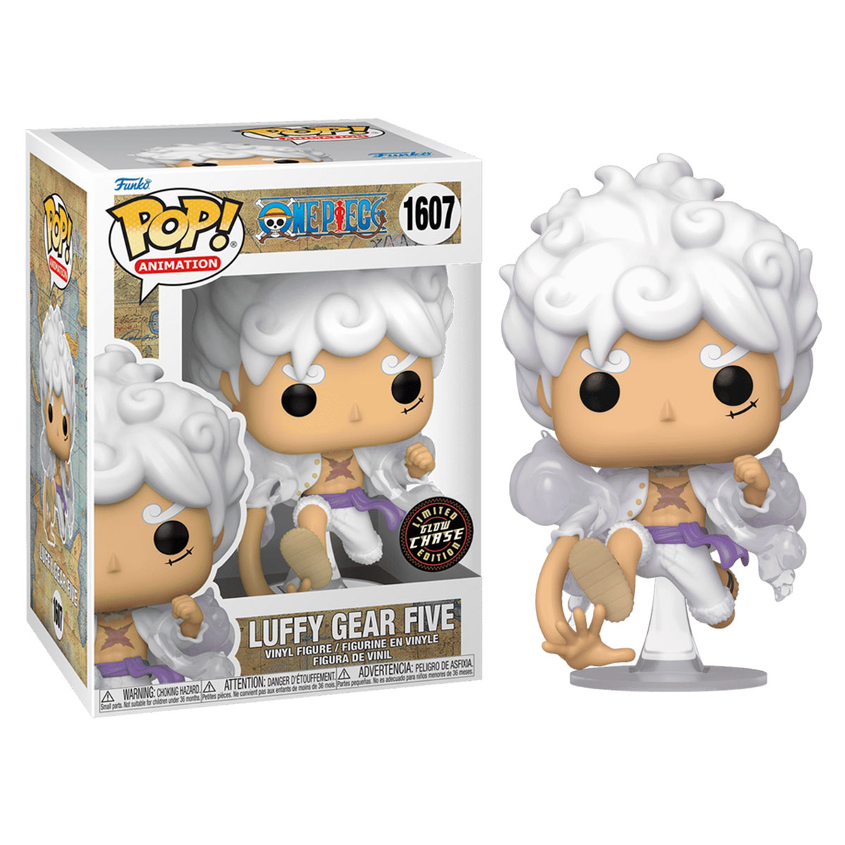 Колекційна фігурка One Piece Luffy - Funko POP аніме персонаж Білий — превʼю 3