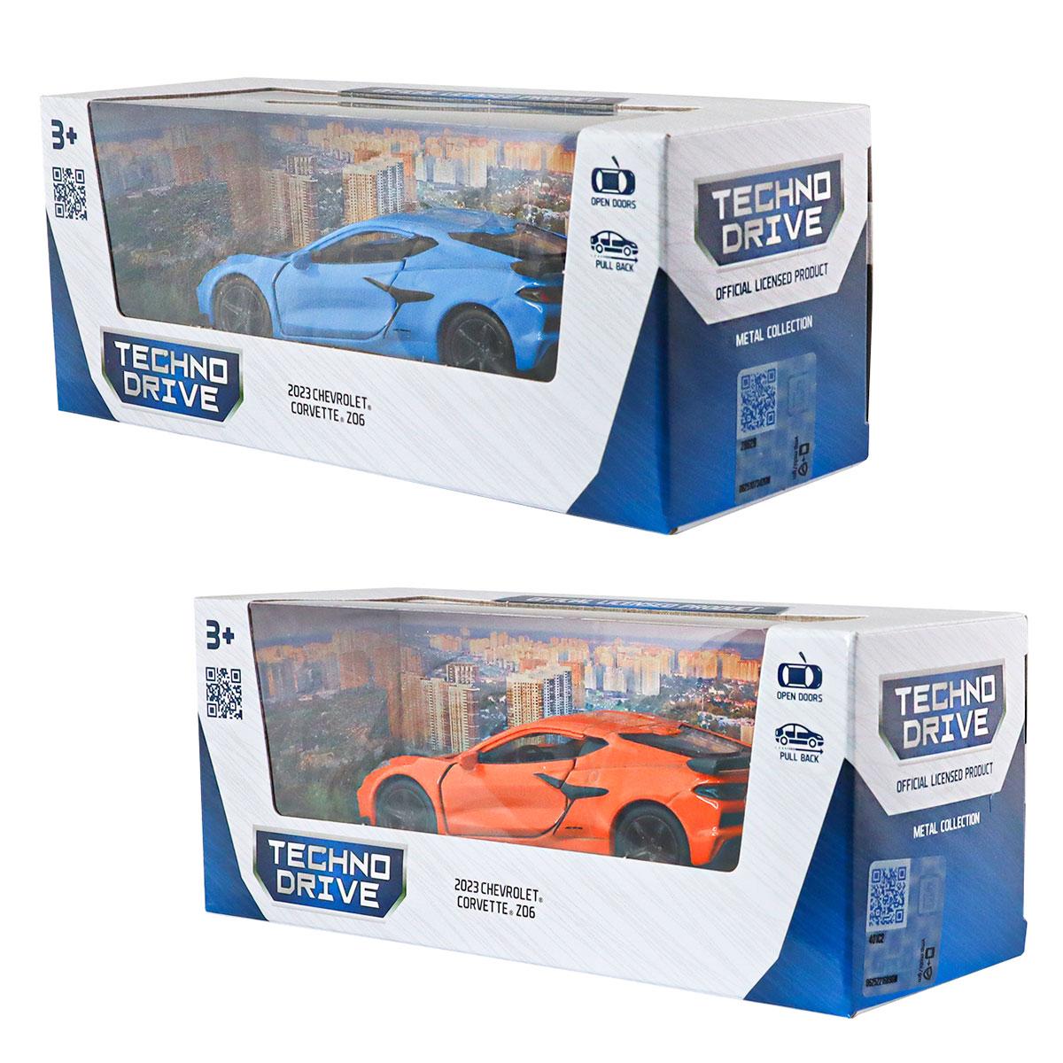 Автомодель Chevrolet Corvette Z06 2023 Techno Drive 1:43 металева — превʼю 5