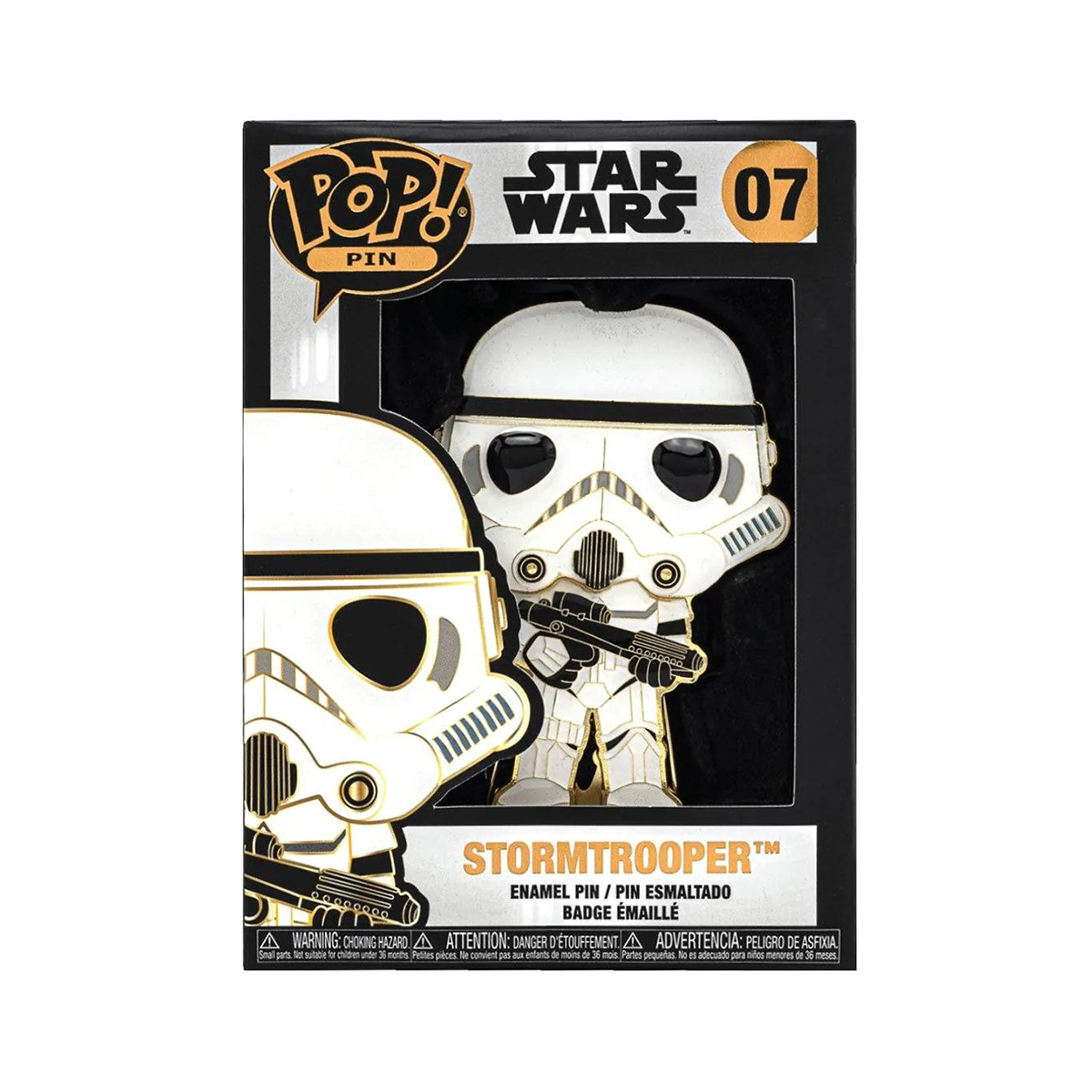 Колекційний пін Star Wars Stormtrooper - Funko Pop серія Зоряні війни Білий
