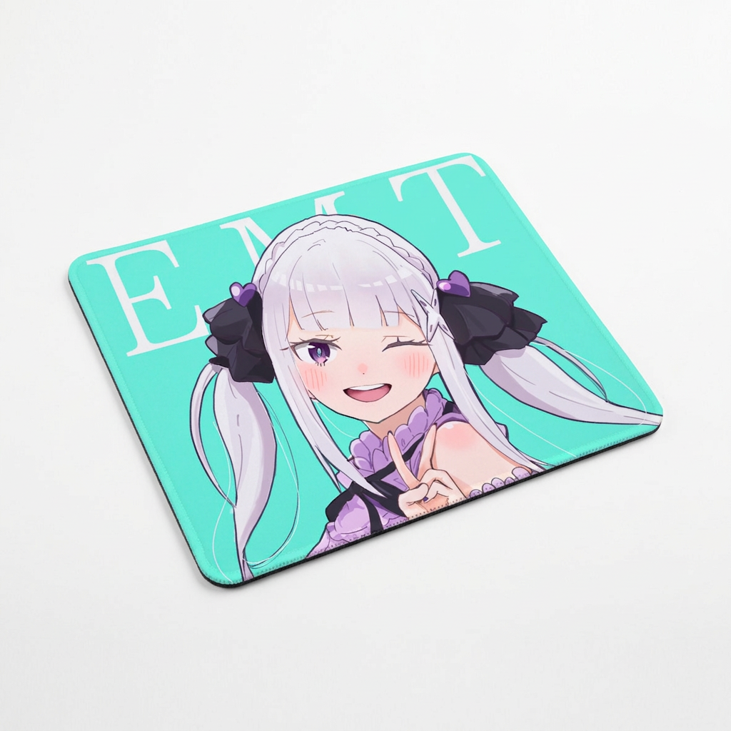 Килимок для миші Життя в альтернативному світі з нуля Re:Zero Kara Hajimeru Isekai Seikatsu Емілія 22*18 см 9731536-05-016