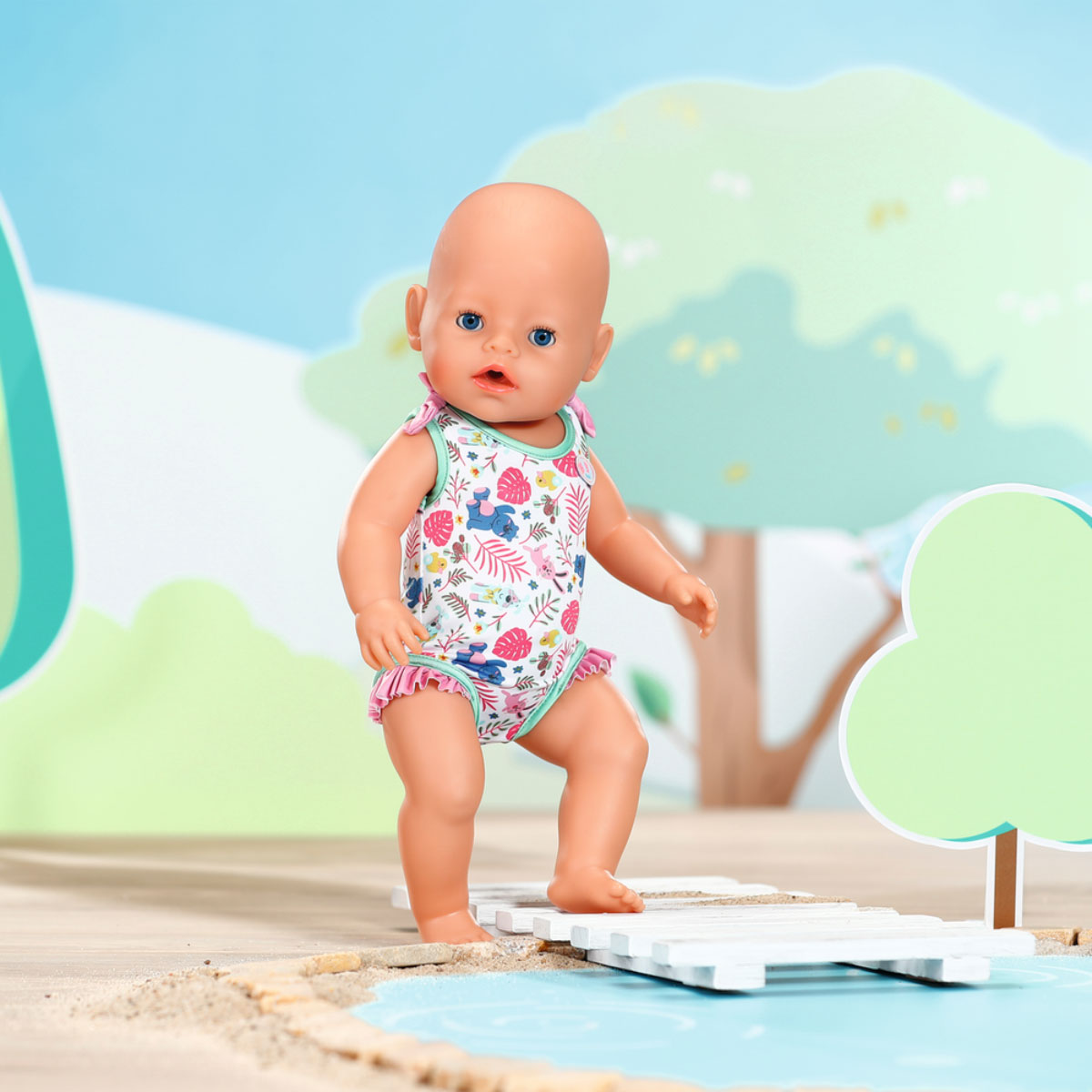 Купальник для ляльки BABY born 43 см стильний одяг — превʼю 5