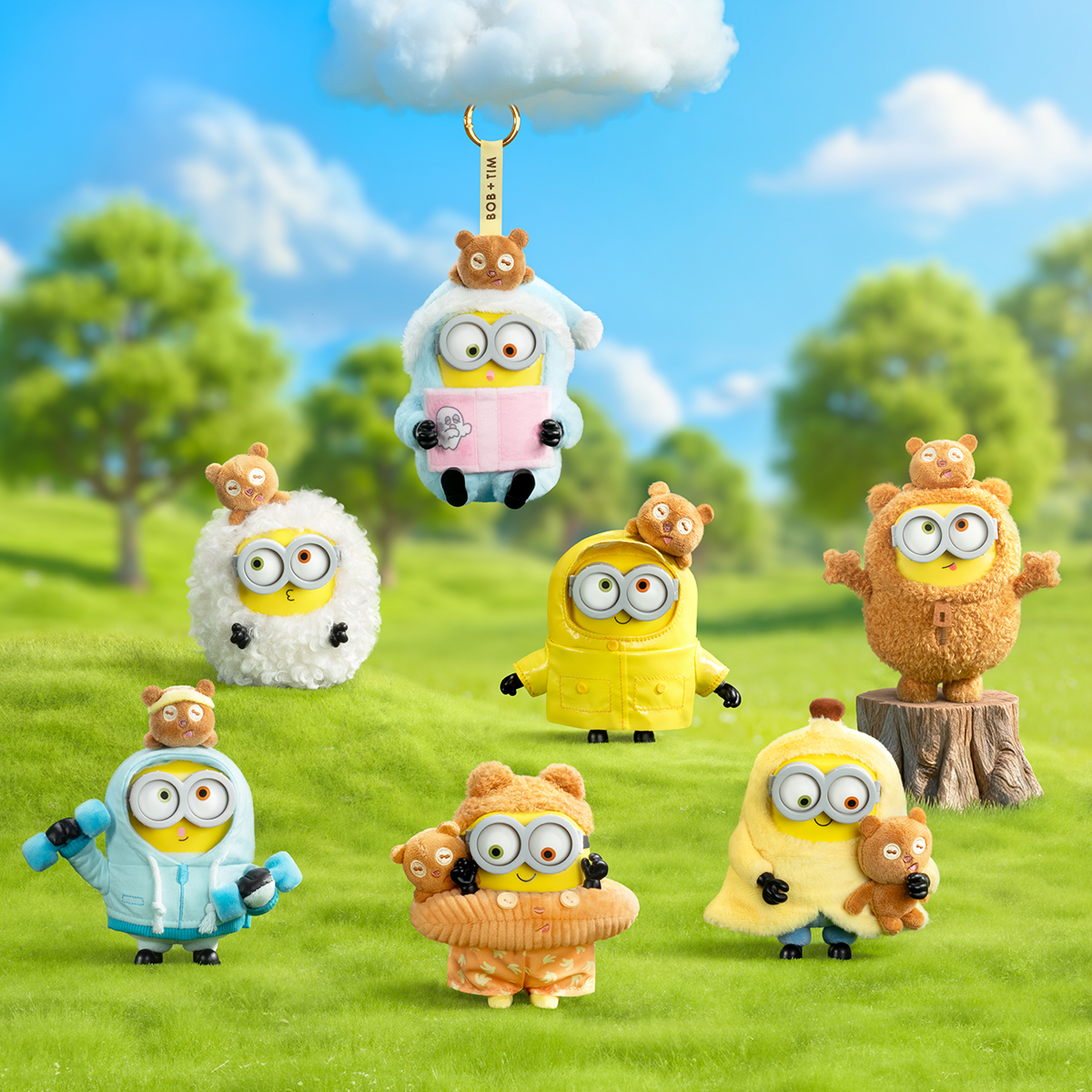 М'яка іграшка РOP TOP 52Toys – Посіпаки Bob & Tim – З кільцем — превʼю 2