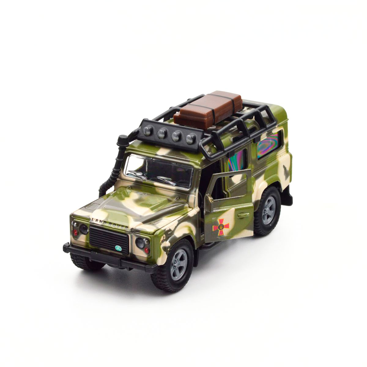 Ігровий набір військовий Land Rover Defender з човном TechnoDrive 27 см Зелений — превʼю 12
