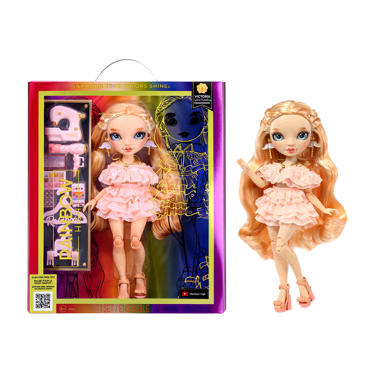 Лялька Rainbow High Series 2023 Вікторія Вайтмен з аксесуарами — превʼю 1