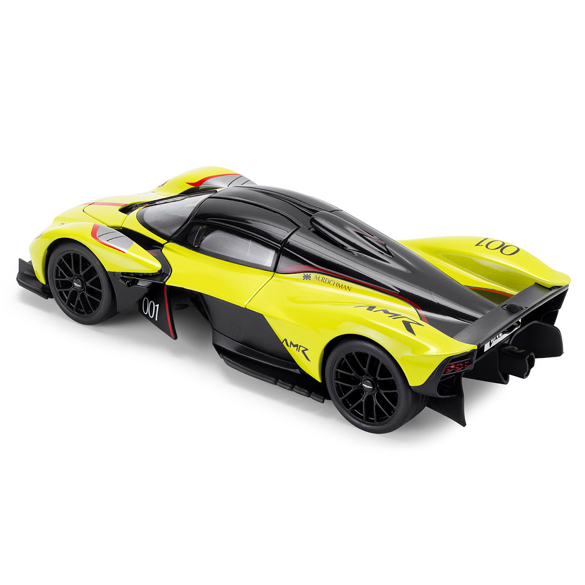 Автомодель Aston Martin Valkyrie Techno Drive 1:18 Жовта металева — превʼю 10