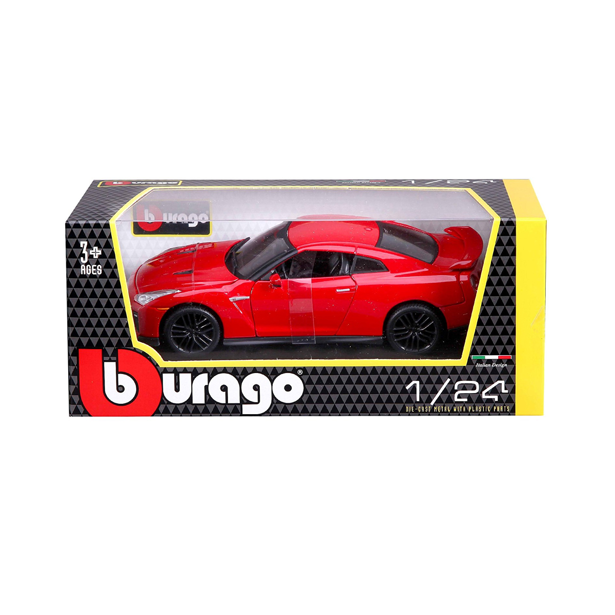 Автомодель Ferrari F12Tdf Bburago 1:24 металева - Жовта — превʼю 3