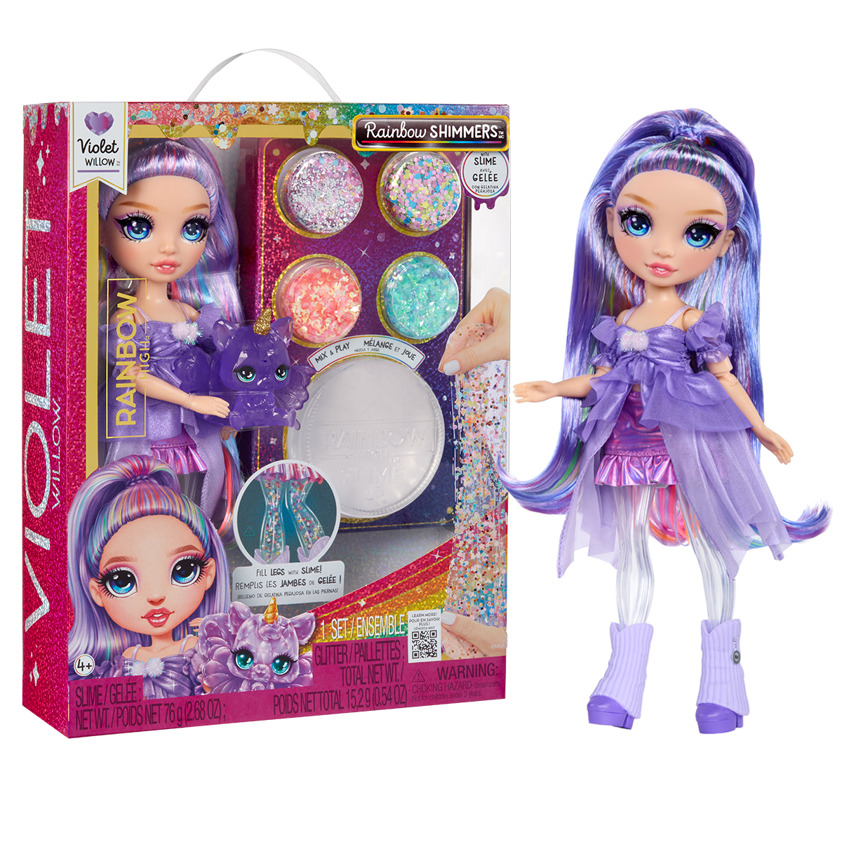 Ігровий набір лялька Rainbow High серії Rainbow Shimmers Віолетта Фіолетова