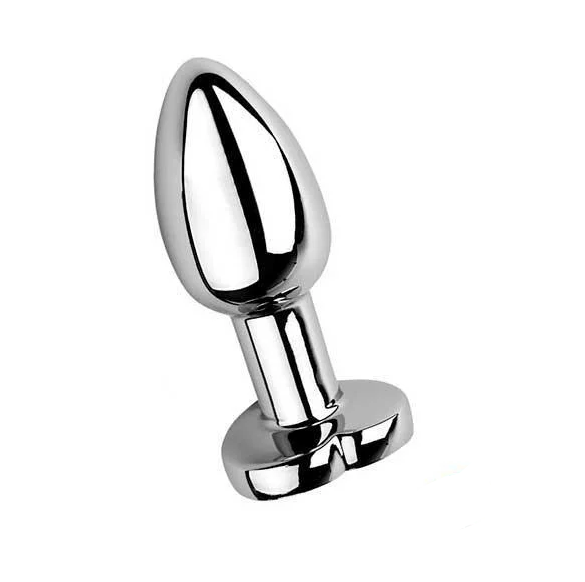 Сталева анальна пробка Magic Motion Equinox з USB, оснащена підсвічуванням 7,2 см. Металік
