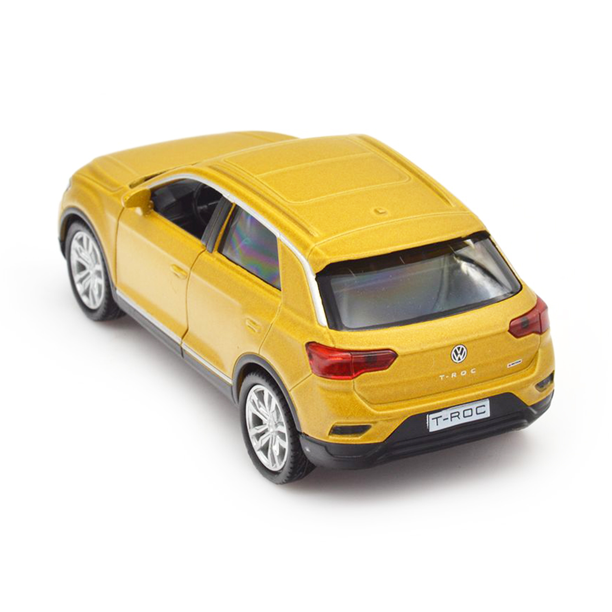 Автомодель Volkswagen T-Roc 2017 Techno Drive 1:32 металева Золотиста — превʼю 5