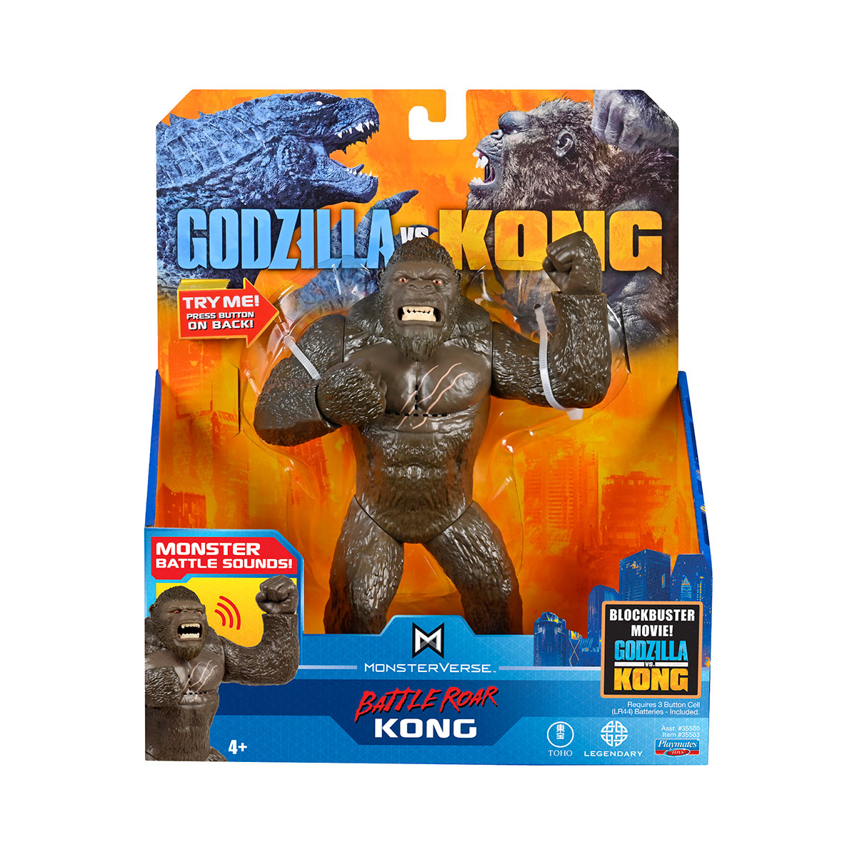 Фігурка Godzilla vs. Kong Конг делюкс 17 см зі звуковими ефектами — превʼю 6