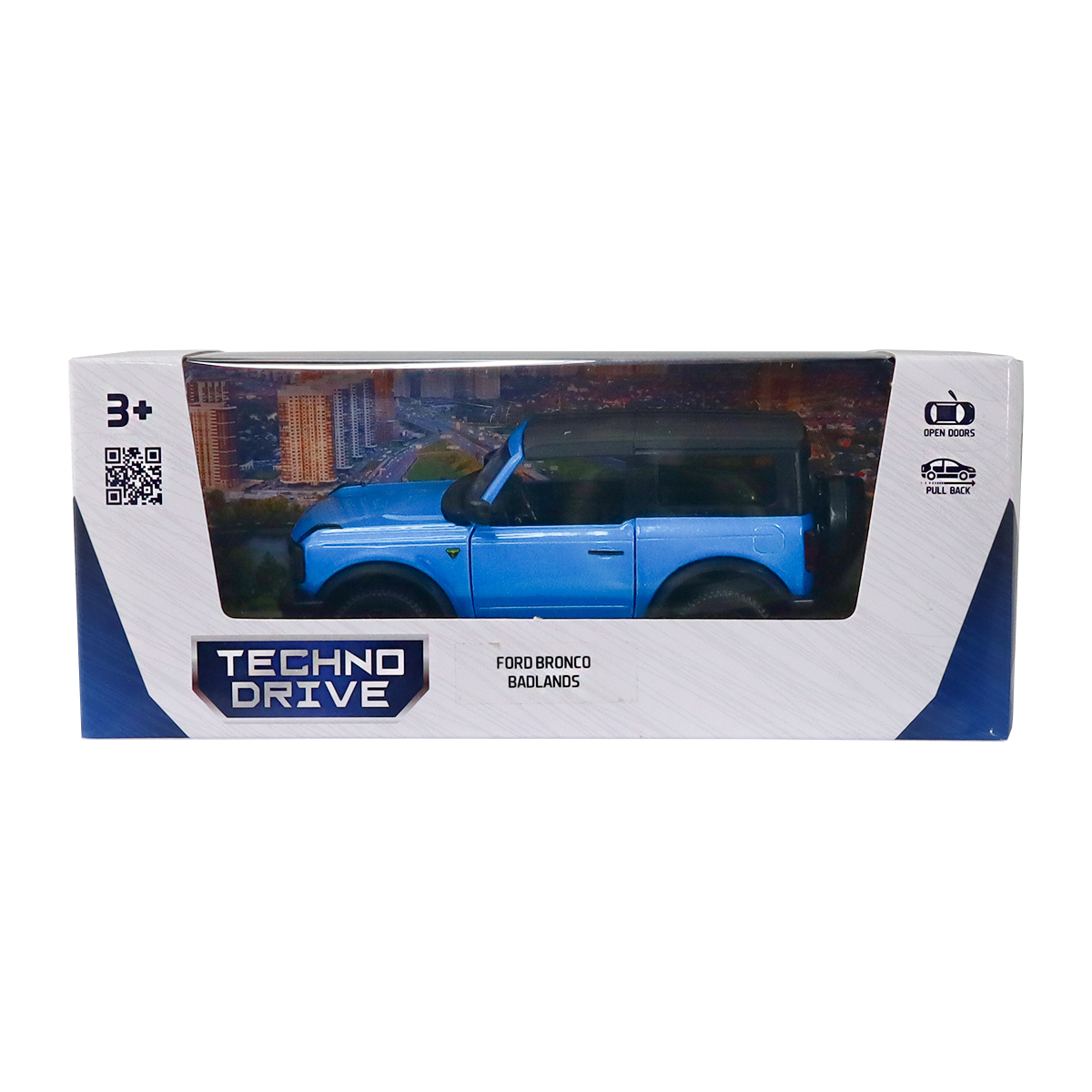 Автомодель Ford Bronco Badlands Techno Drive 1:43 Синя — превʼю 5