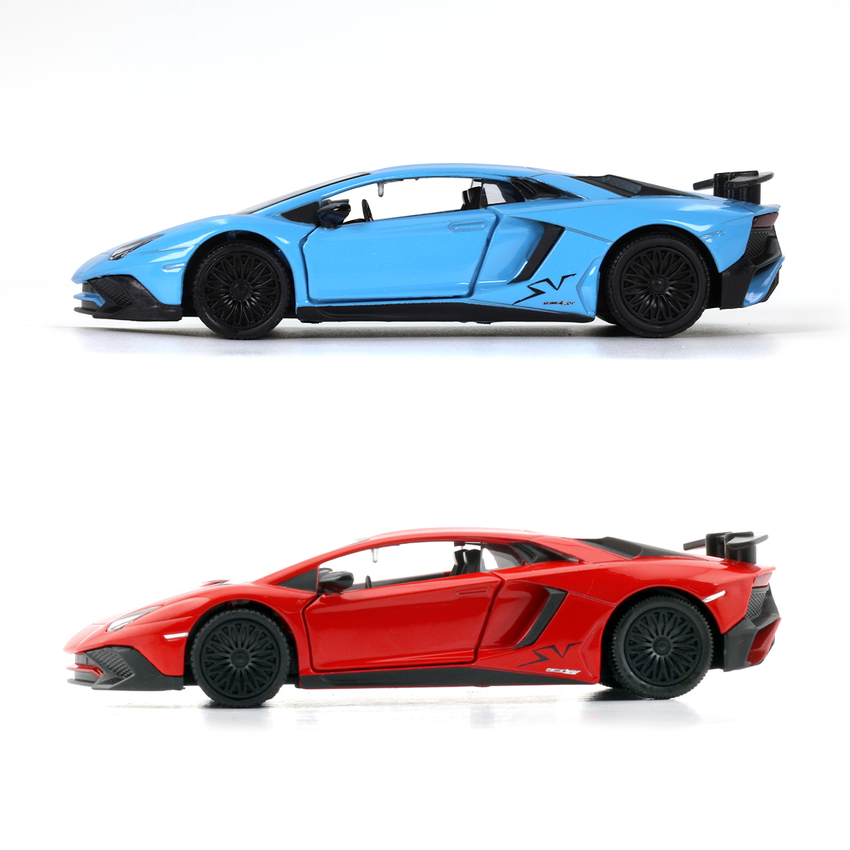 Автомодель Lamborghini Aventador Techno Drive металева 12 см Червона — превʼю 2