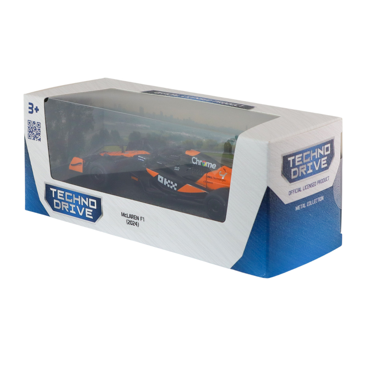 Автомодель Techno Drive McLaren F1 2024 металева 1:43 Помаранчева — превʼю 4