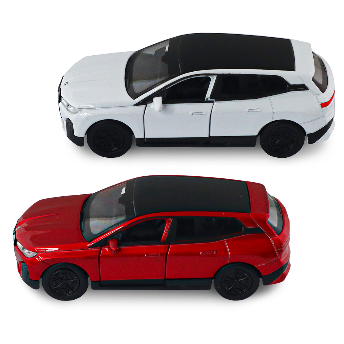 Автомодель BMW iX Techno Drive 1:43 металева з механізмом pull-back Червона — превʼю 8