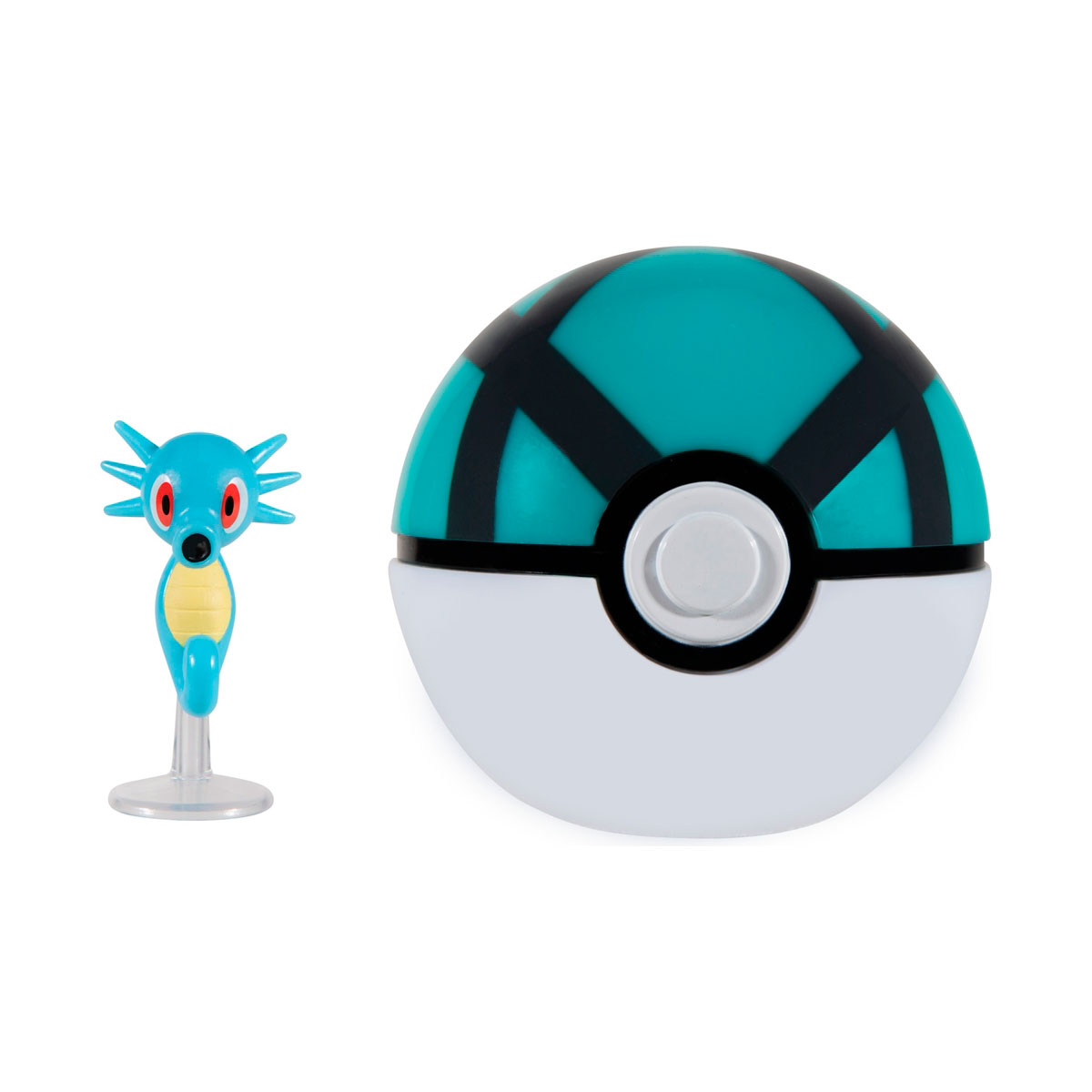 Ігровий набір Pokemon W16 Хорсі в покеболі Jazwares 5 см фігурка Синій — превʼю 3