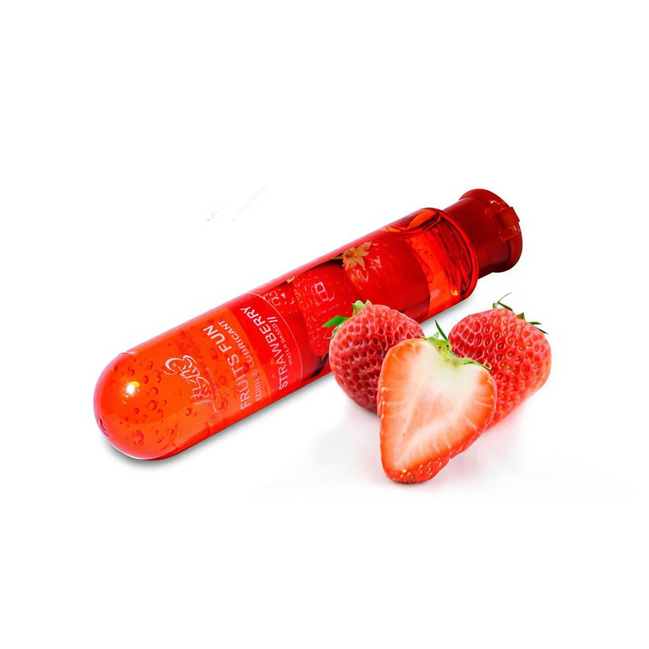 Гель лубрикант зволожуючий їстівний Fruits Fun полуниця 80 мл
