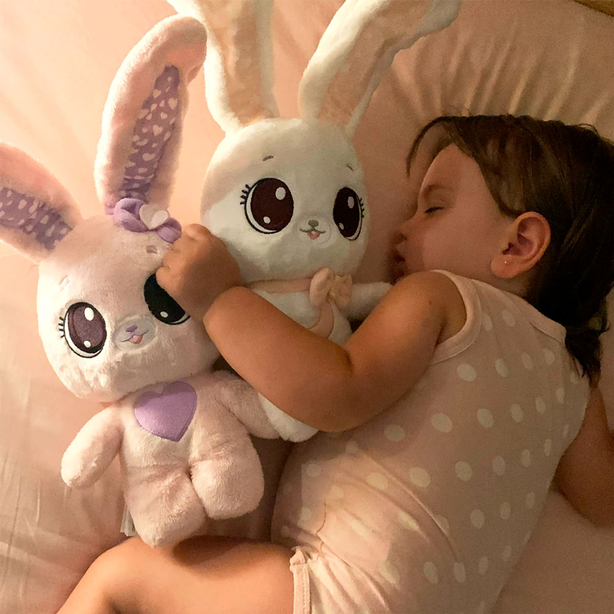 М'яка іграшка Peekapets – Рожевий кролик (Pink Rabbit) – 25 см — превʼю 6
