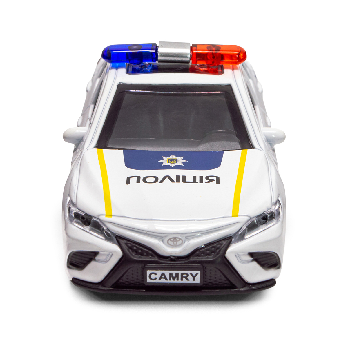 Автомодель Toyota Camry Поліція металева 11,8 см Біла — превʼю 14