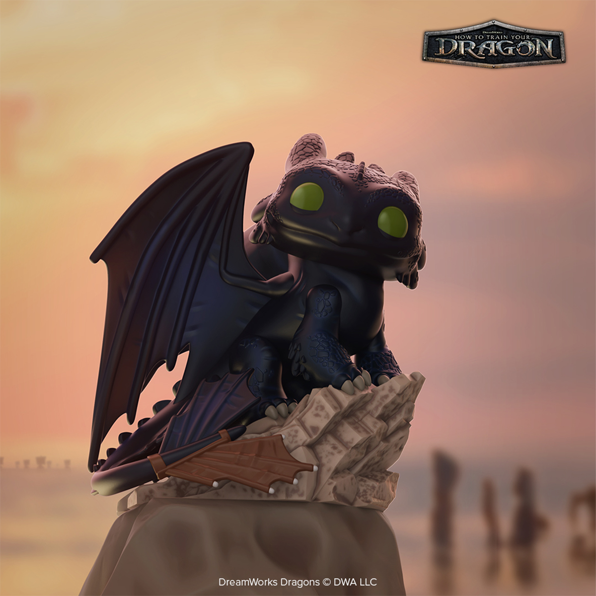 Колекційна фігурка Funko POP Як приборкати дракона - Беззубик Toothless Чорний — превʼю 3