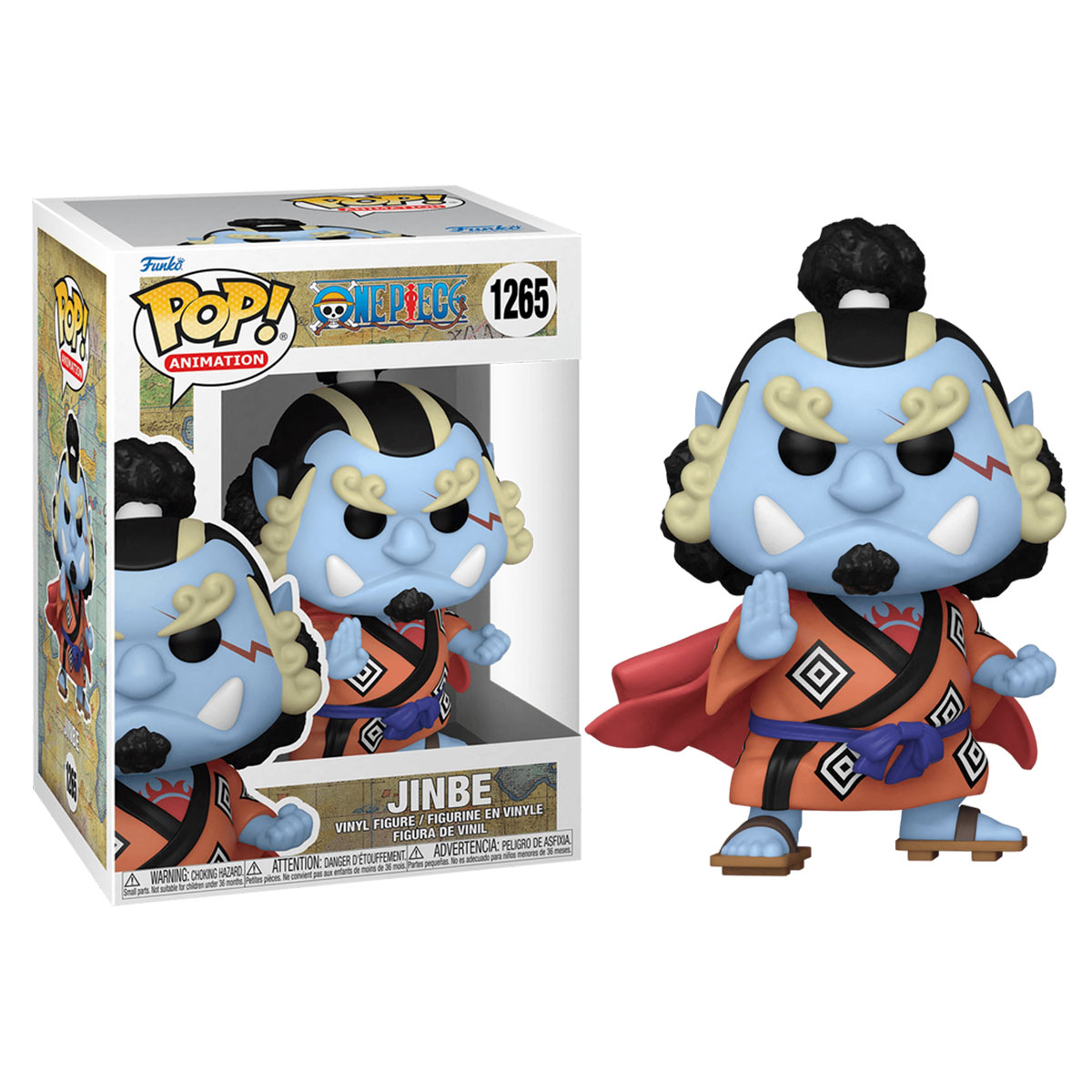 Колекційна ігрова фігурка Funko POP One Piece - Jinbe Джімбей аніме стиль — превʼю 3