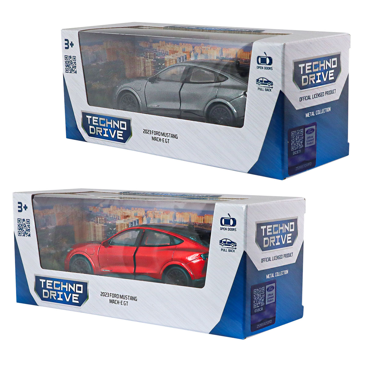 Автомодель Ford Mustang Mach-E GT 2023 Techno Drive 1:43 Червона — превʼю 4