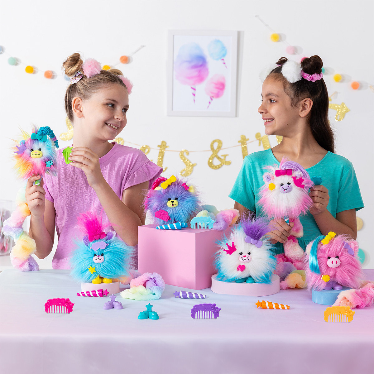 М'яка іграшка Cotton Candykins — Пухнастий улюбленець (Fluffy Pet) — 15 см — превʼю 5