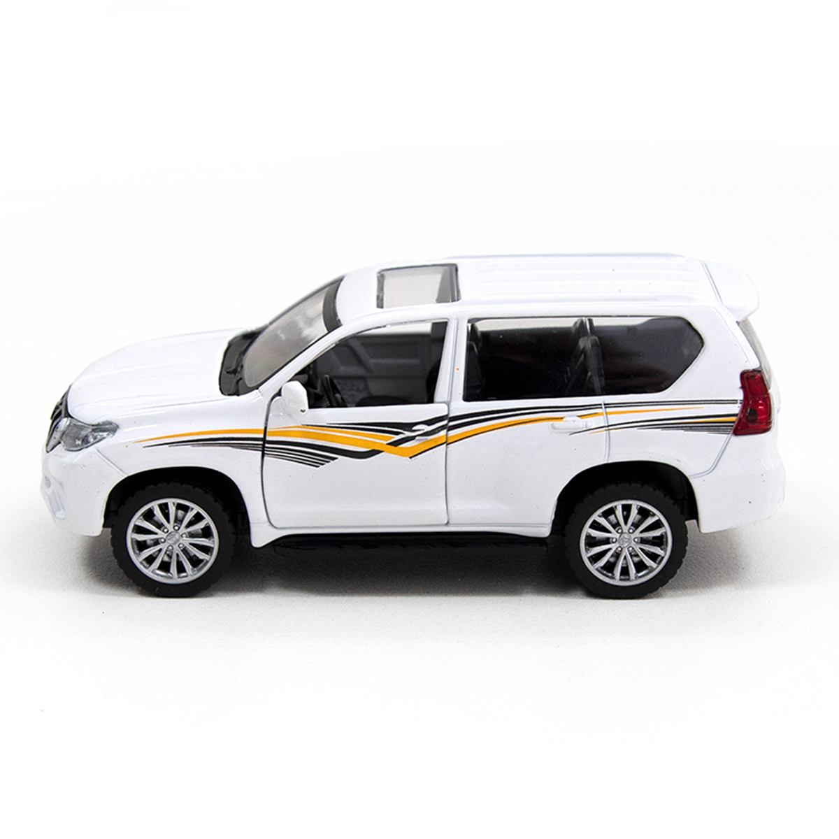 Автомодель Toyota Land Cruiser Techno Drive металева Біла — превʼю 5