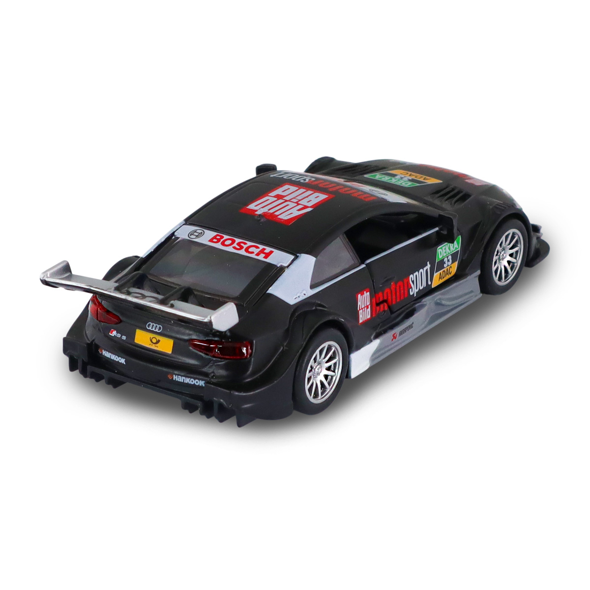 Автомодель TechnoDrive Audi RS 5 DTM 1:43 металева Чорна — превʼю 10