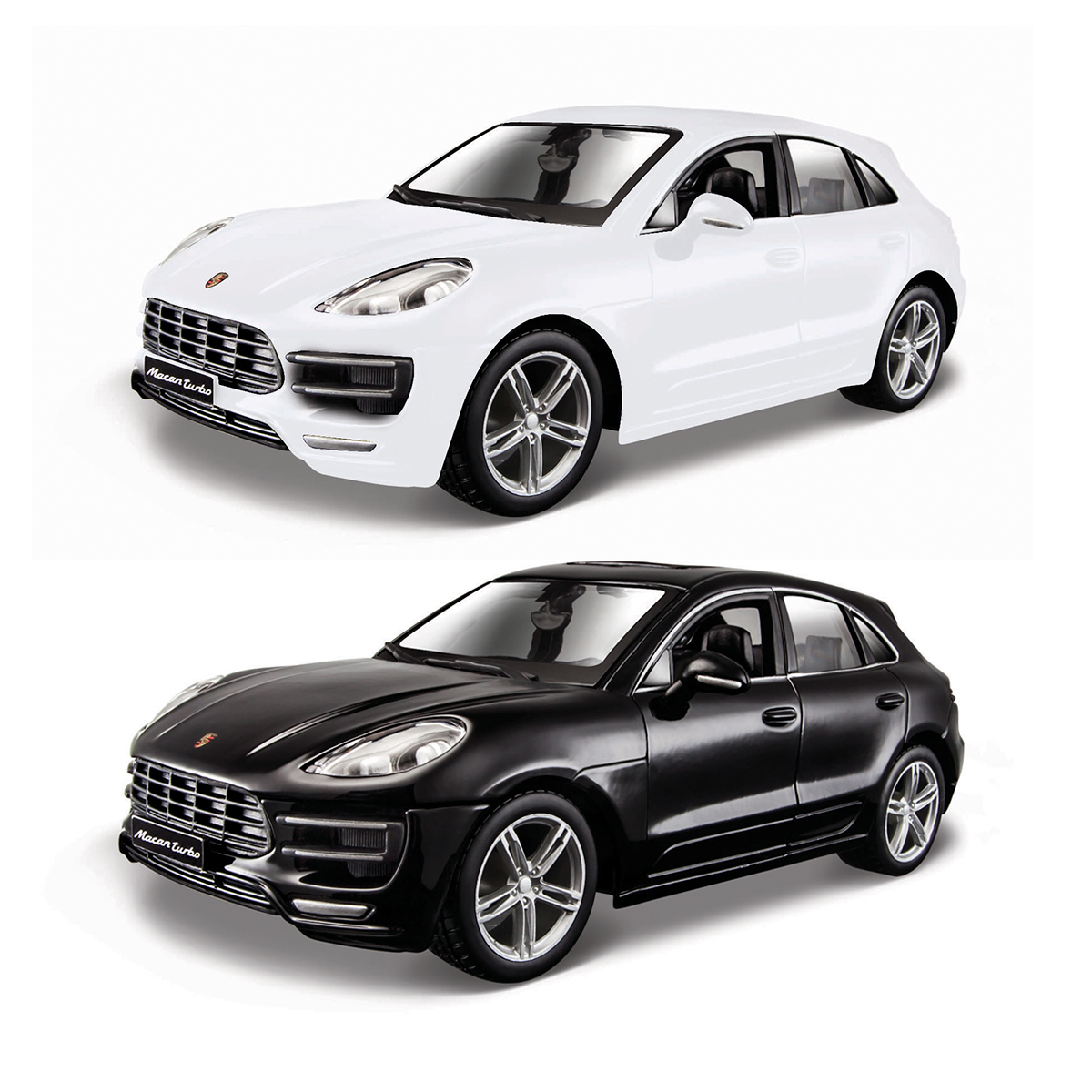 Колекційна автомодель Porsche Macan Bburago 1:24 металева з дверима, що відкриваються