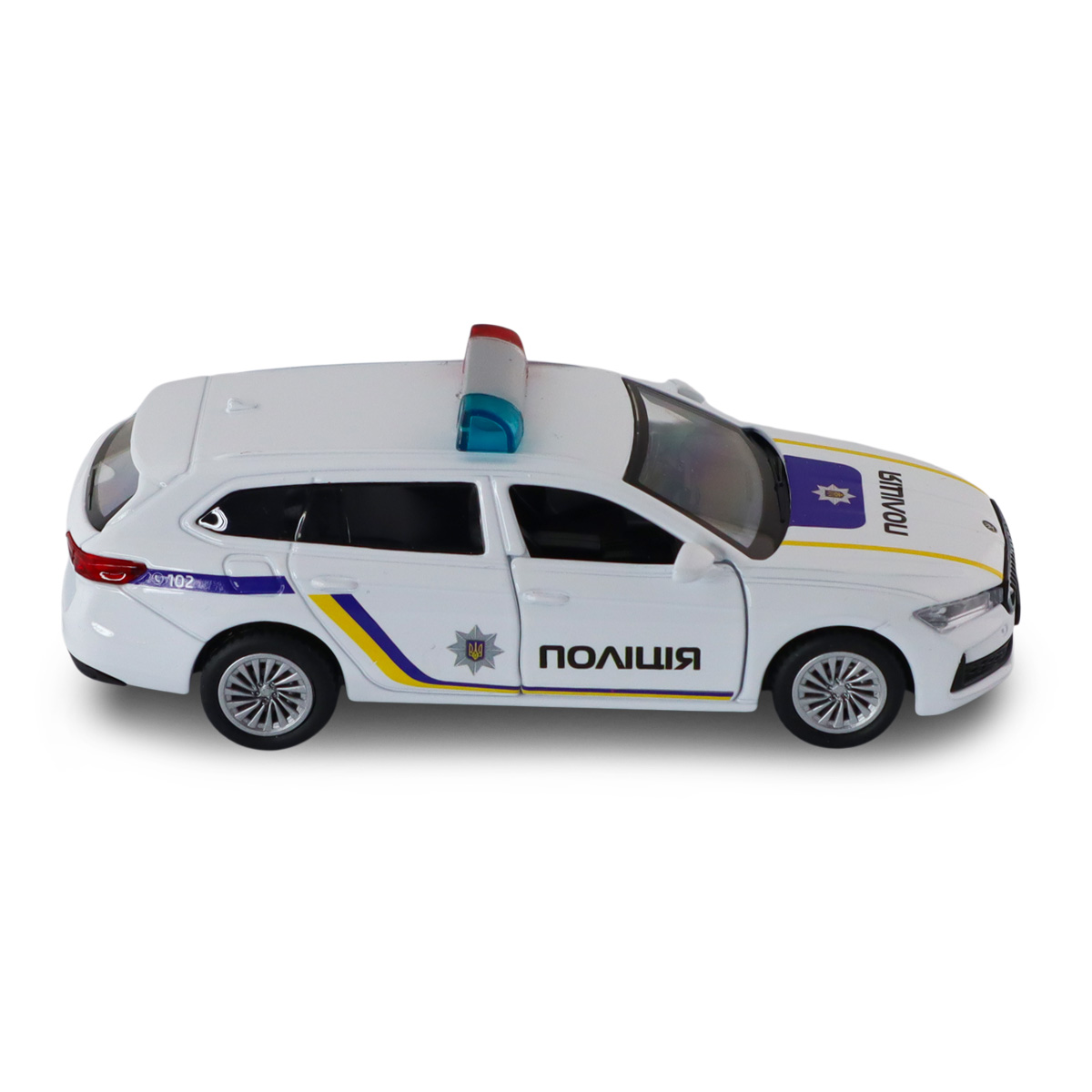 Автомодель Techno Drive Skoda Superb Combi iV Поліція 1:43 з металевим корпусом — превʼю 12