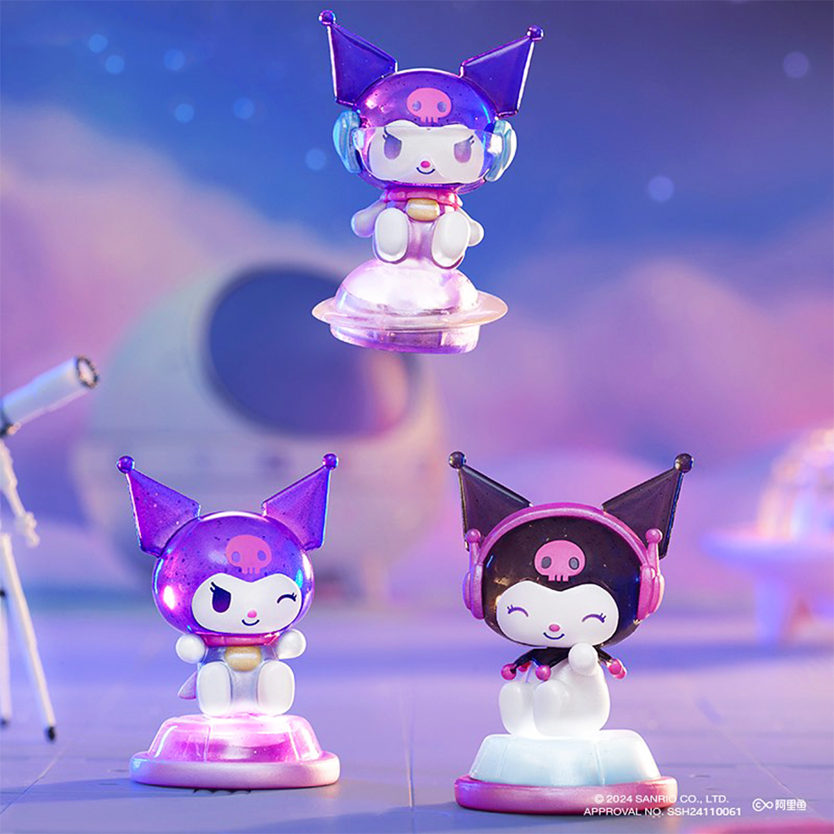 Фігурка Pop Top Kuromi – Куромі (Kuromi) – 3 см – Галактичні пригоди – Світло — превʼю 5
