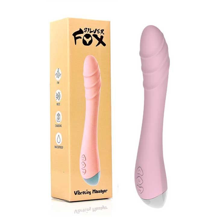 Вібратор Silver Fox для стимуляції точки G USB Рожевий