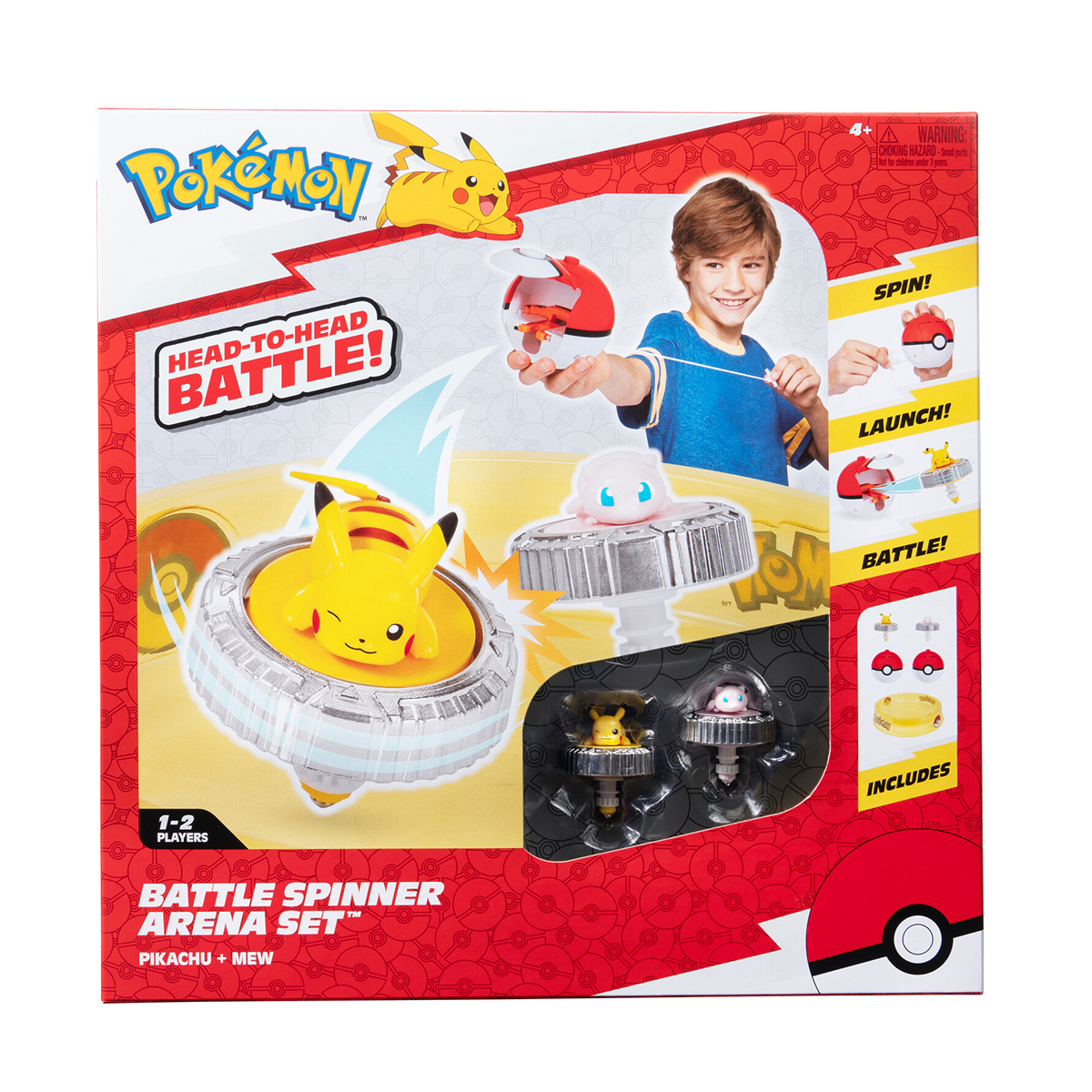 Ігровий набір Pokemon Подвійний батл з фігурками Пікачу та Мю Jazwares