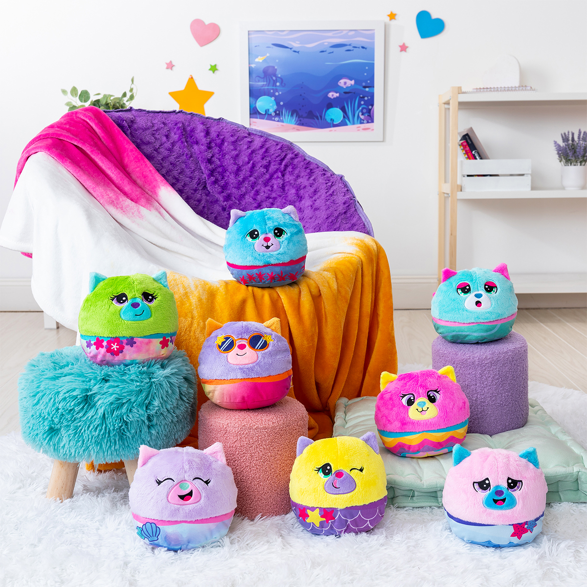 М'яка іграшка Misfittens – Кошеня в акваріумі (Kitten in Aquarium) – 25 см — превʼю 5