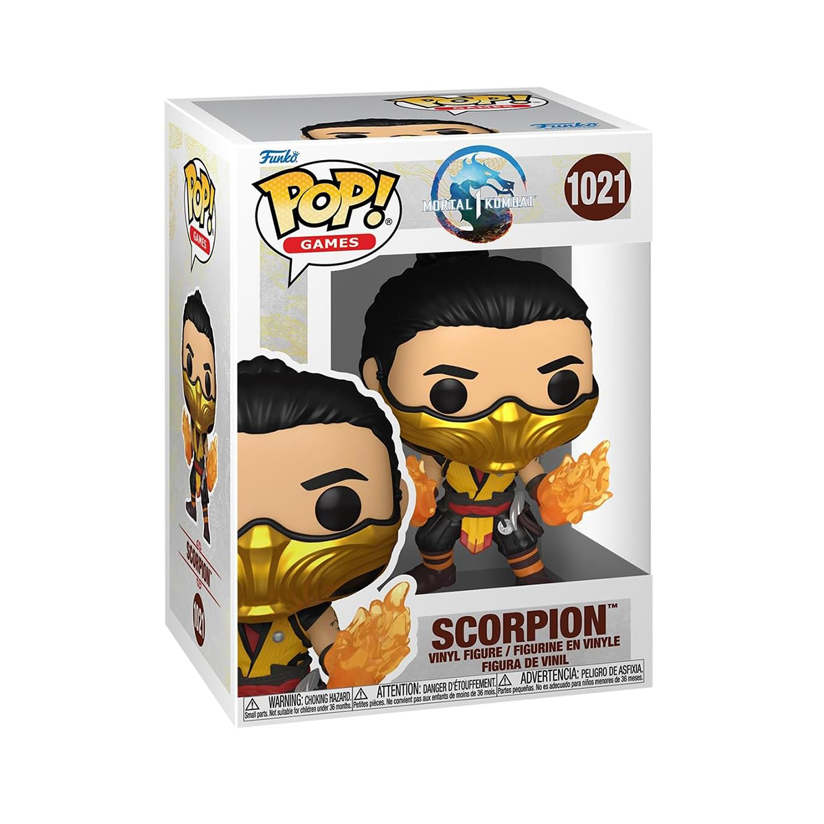 Колекційна ігрова фігурка Mortal Kombat - Scorpion Funko Pop Жовтий