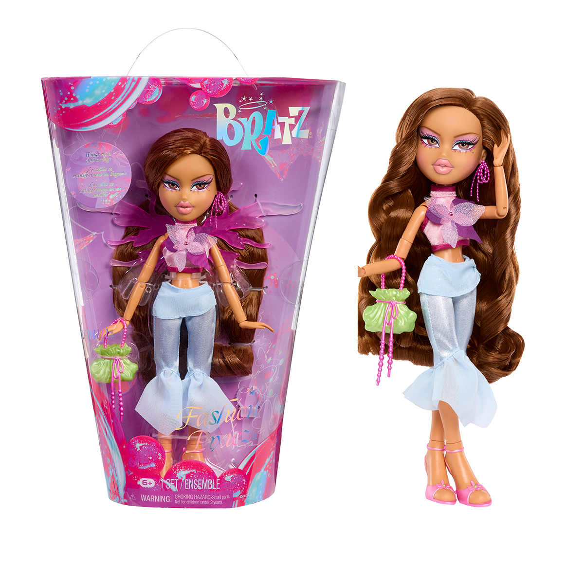 Ігровий набір лялька Fashion Pixiez Ясмін Bratz 25 см з крилами Фіолетовий