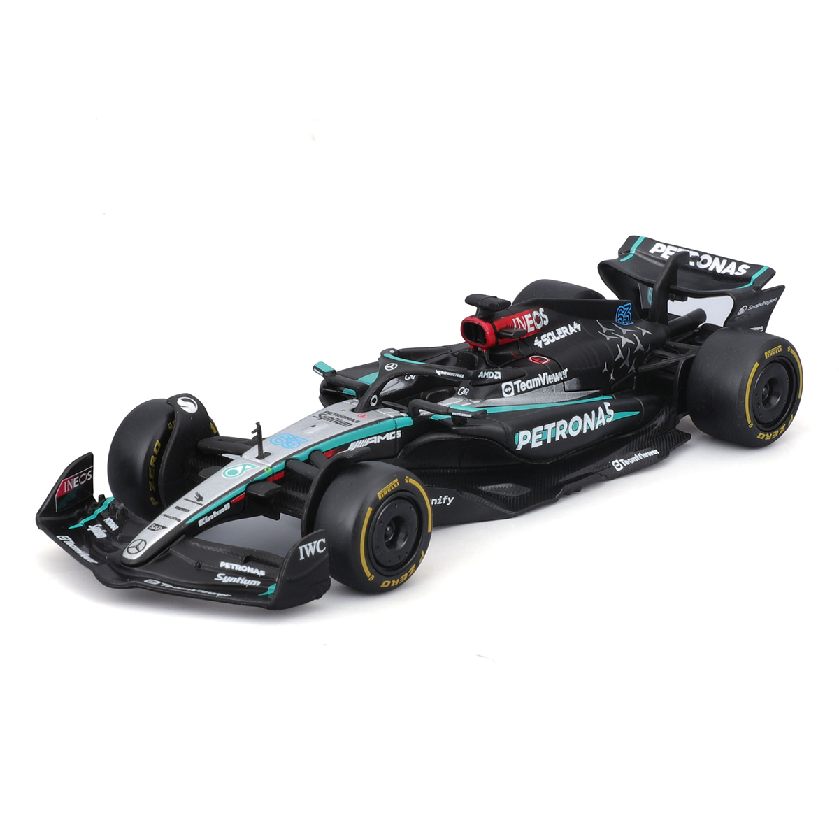 Колекційна модель Bburago Mercedes-AMG F1 W15 Performance 2024 1:43 — превʼю 9