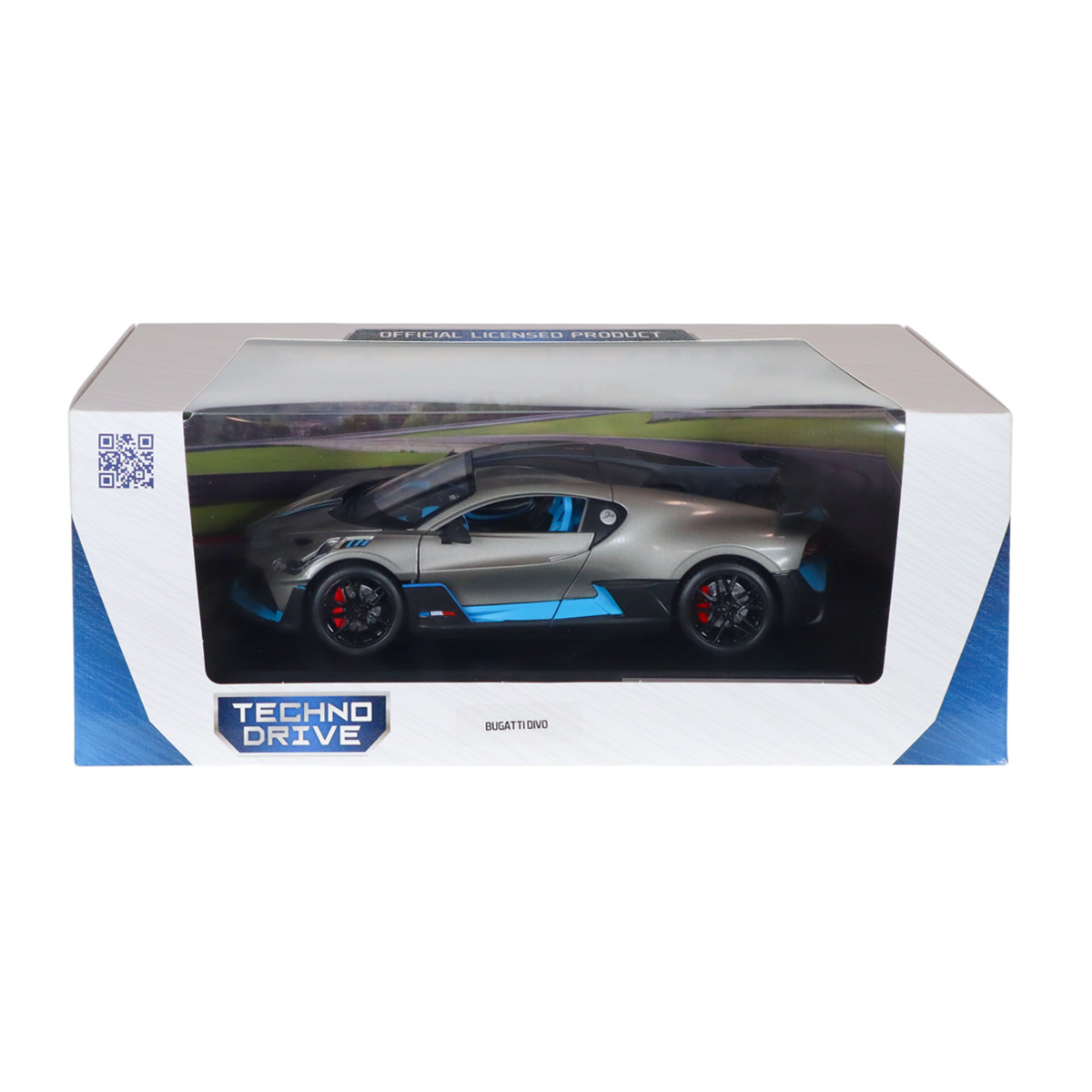 Автомодель Techno Drive Bugatti Divo металева 1:18 Сіра — превʼю 6