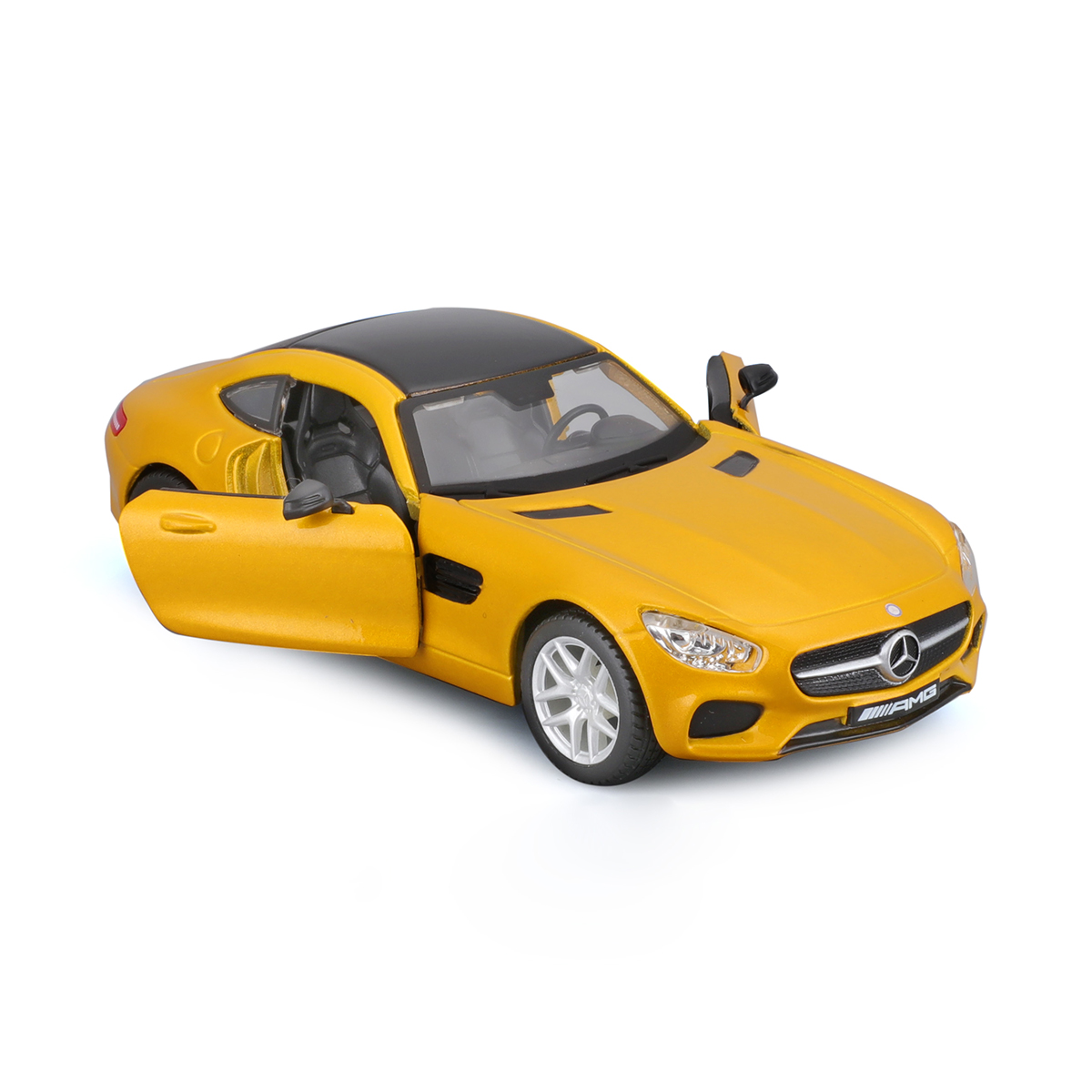 Автомодель Mercedes-AMG GT Bburago 1:32 металева Жовта — превʼю 5