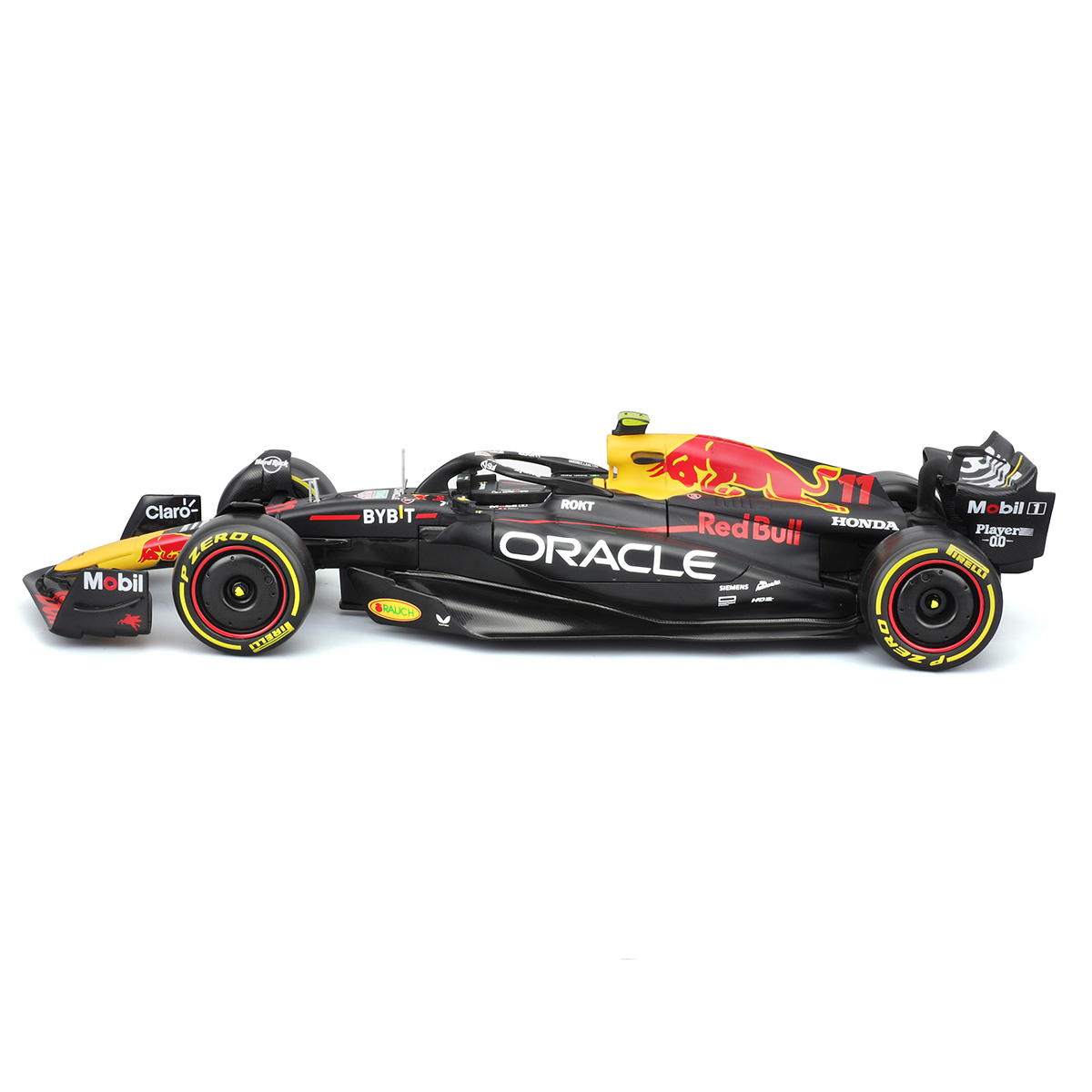 Автомодель Bburago Red Bull Racing RB19 з фігуркою 1:24 Чорна — превʼю 13