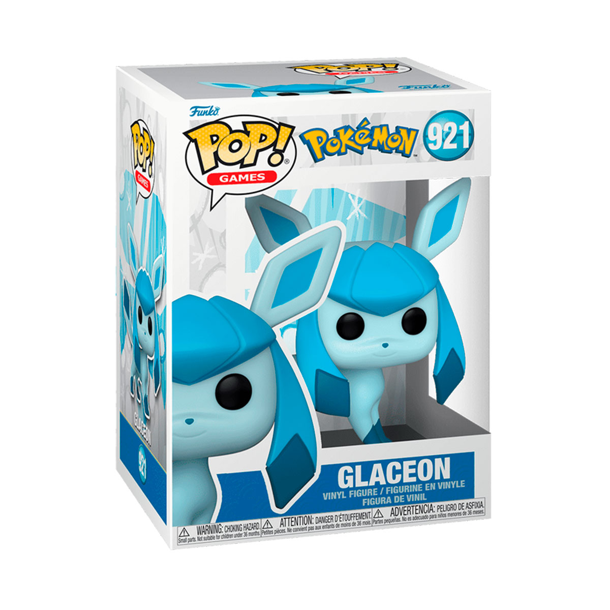 Ігрова колекційна фігурка Pokemon-Glaceon Funko POP серія Покемон Блакитний — превʼю 4