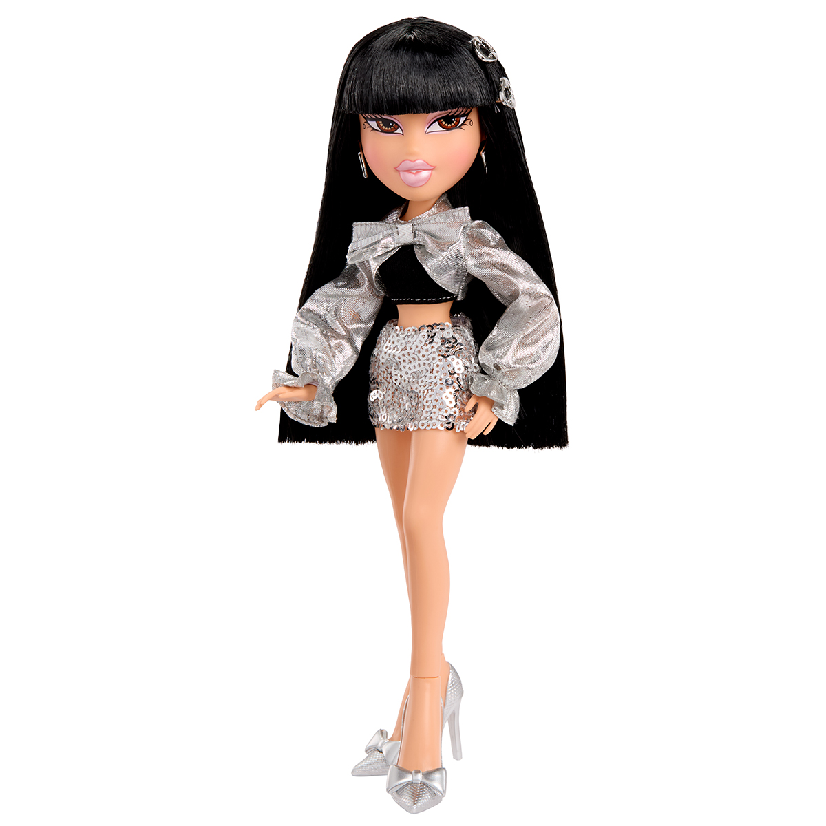 Ігровий набір лялька Bratz Charmz Джейд з аксесуарами 25 см Чорний-Срібний — превʼю 3