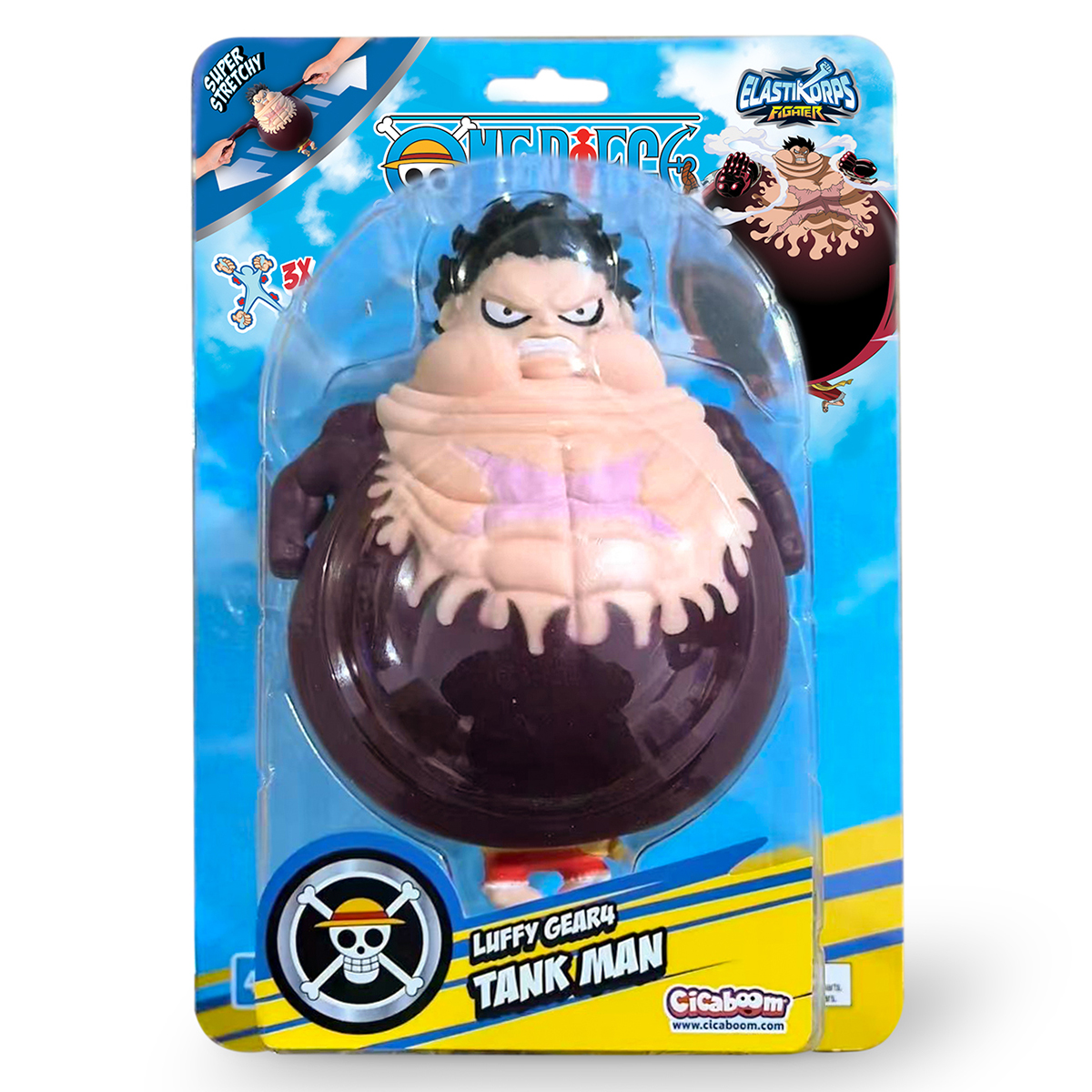 Стретч-іграшка Elastikorps серії One piece – Луффі 4 Гір. Людина-танк — превʼю 1